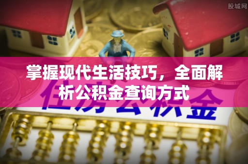 旺苍掌握现代生活技巧，全面解析公积金查询方式