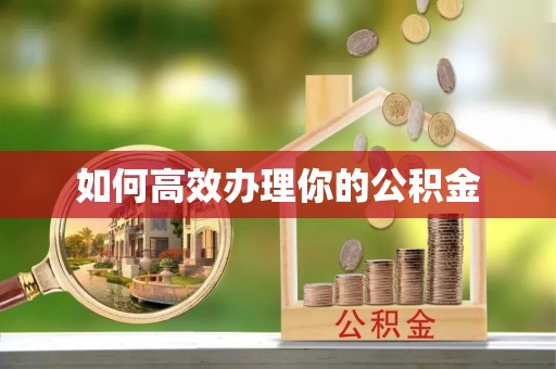旺苍如何高效办理你的公积金