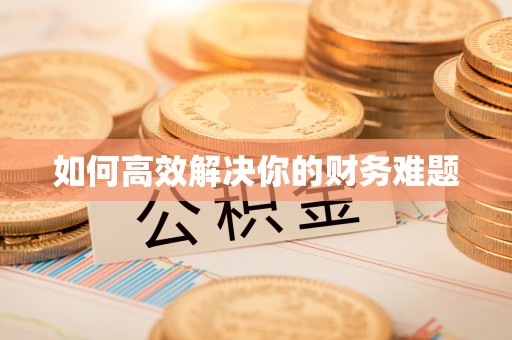 旺苍如何高效解决你的财务难题