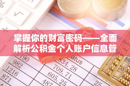 旺苍掌握你的财富密码——全面解析公积金个人账户信息管理与优化