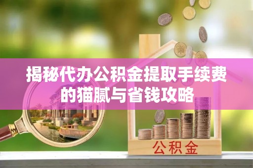 旺苍揭秘代办公积金提取手续费的猫腻与省钱攻略