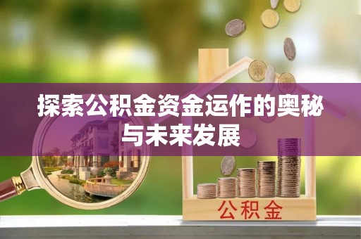 旺苍探索公积金资金运作的奥秘与未来发展