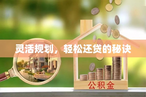 旺苍灵活规划，轻松还贷的秘诀