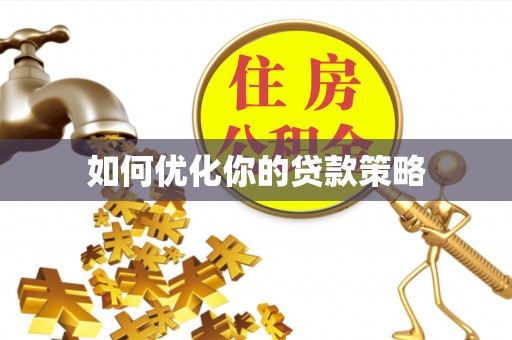 旺苍如何优化你的贷款策略