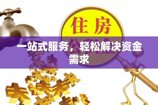 旺苍一站式服务，轻松解决资金需求