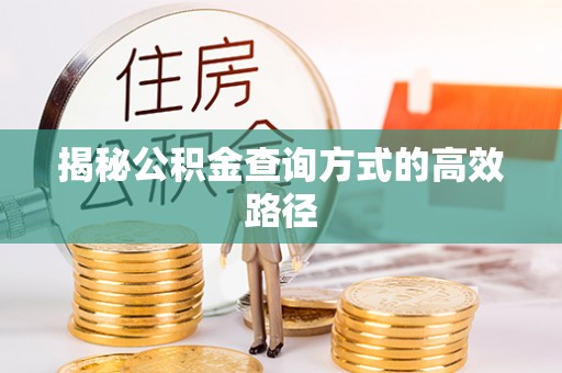 旺苍揭秘公积金查询方式的高效路径